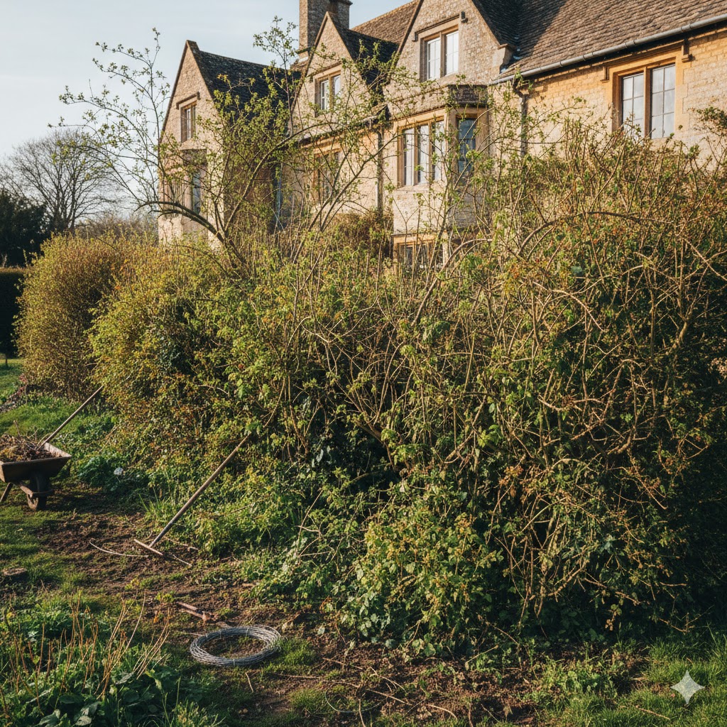 Oorganiserad häck innan formning