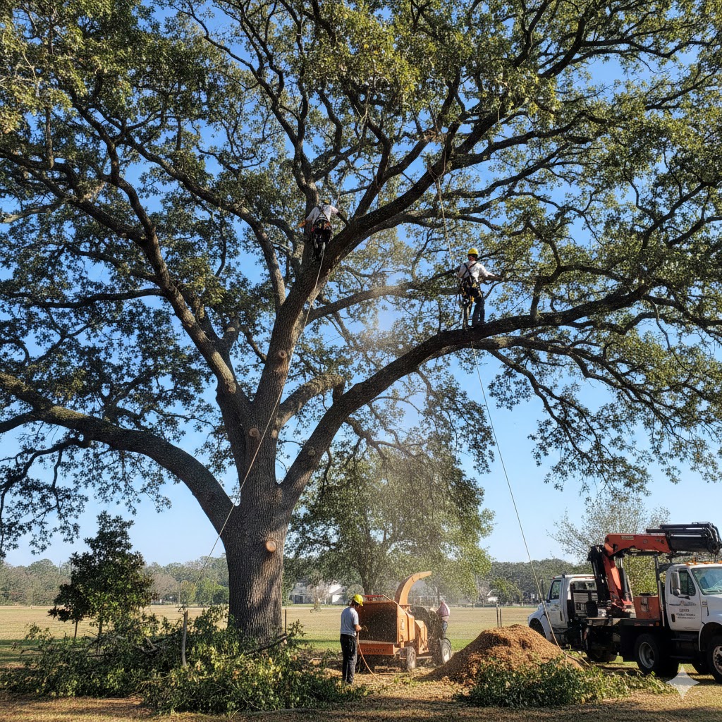 Trädvård och beskärning av stora träd